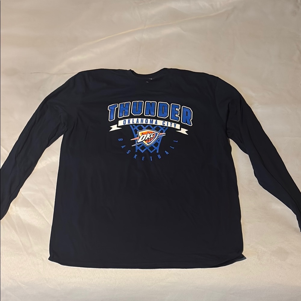 NBA Oklahoma City Thunder Black Long Sleeve Tee